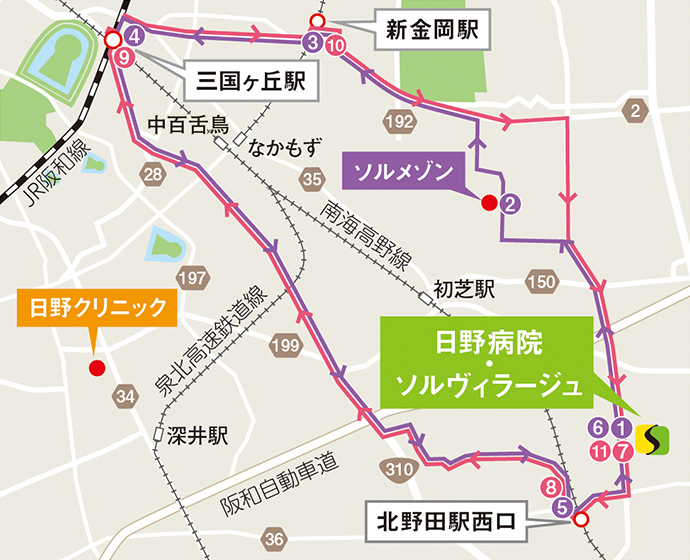 バスルート 地図